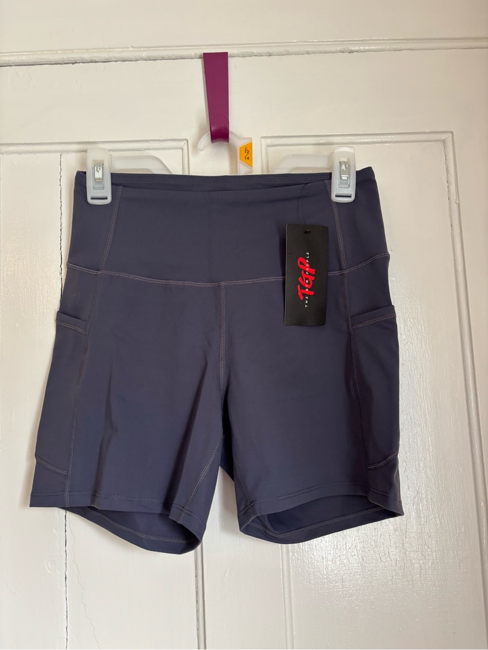 Women's High-Waist Active Shorts with Side Pockets